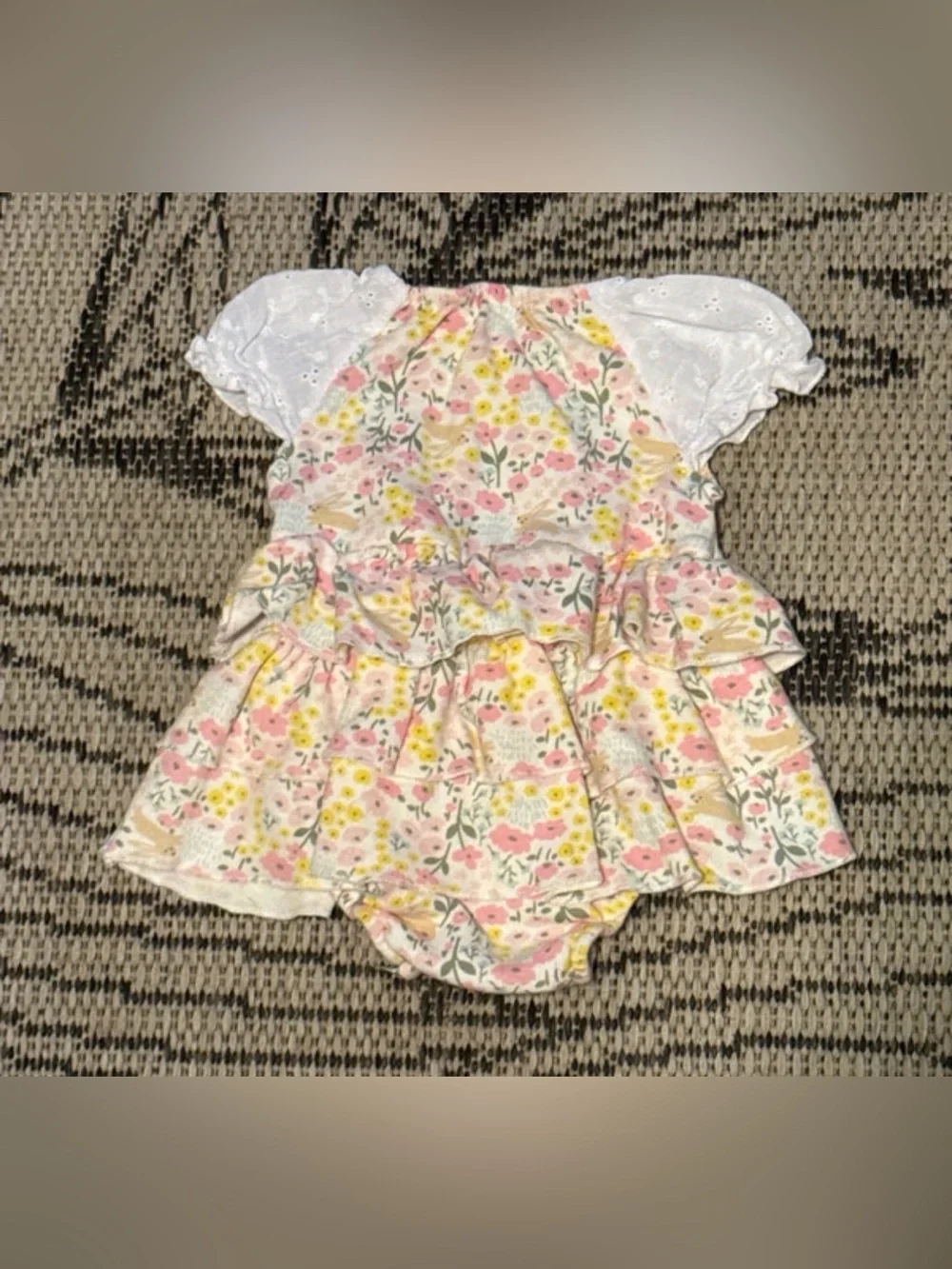 Little beginnings little girl dress onesie size 12 months